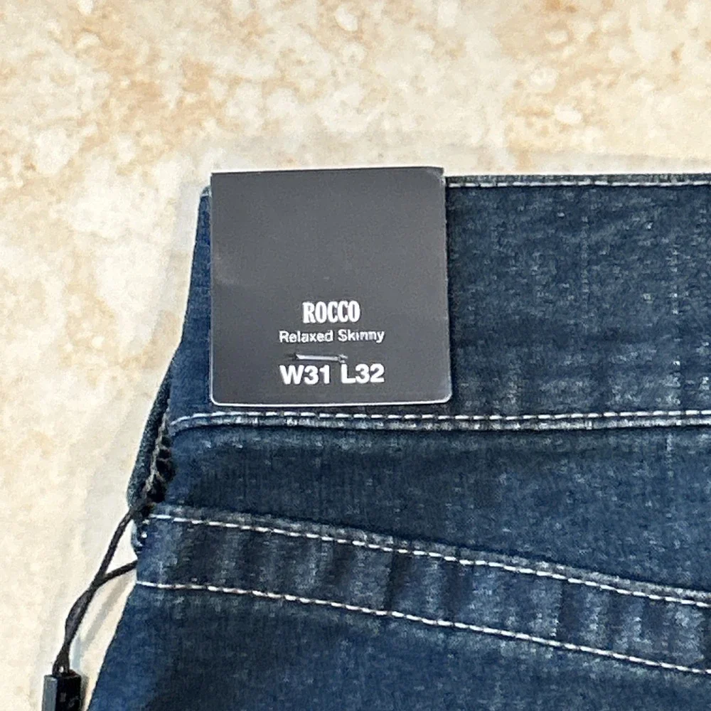 True‎ Religion Rocco Jean Men 31x32 Blue Denim Relaxed Skinny GGJD Last Call